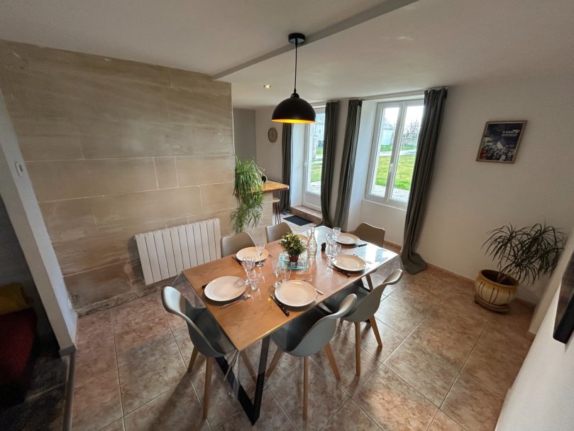 Salle à manger gîte Utah